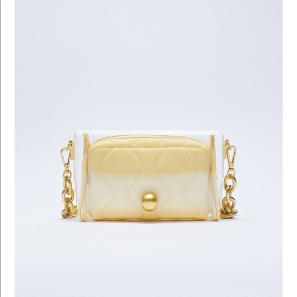 Zara chain strap vinyl shoulders bag - Picture 2 of 8